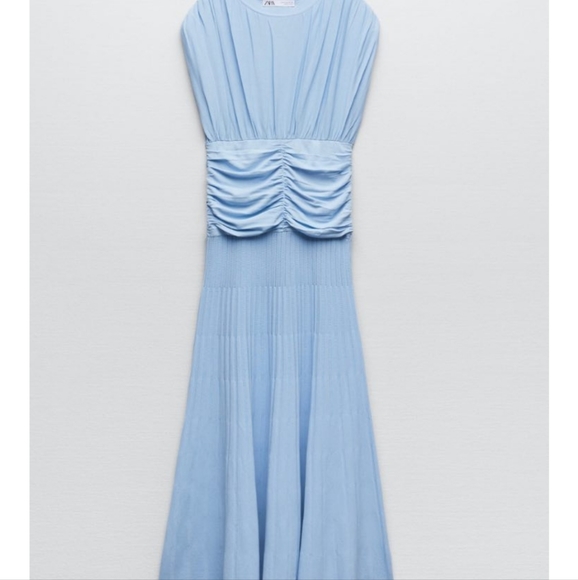 Zara Draped Knitwear Dress Bloggers Favorite Size M - Picture 6 of 11